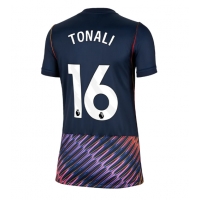 Camisa de Futebol Tottenham Hotspur Sandro Tonali #16 Equipamento Secundário Mulheres 2026-27 Manga Curta